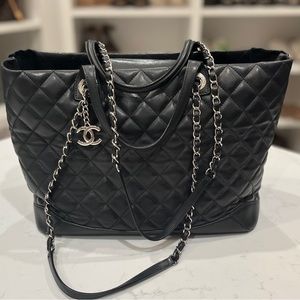 Chanel leather tote.